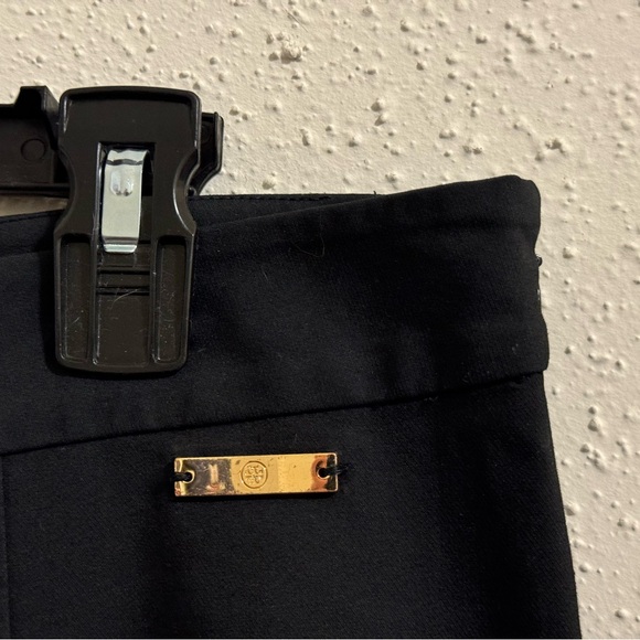 Tory Burch Callie Skinny Ankle Trouser Pants - Black - Size 8 - Picture 10 of 11